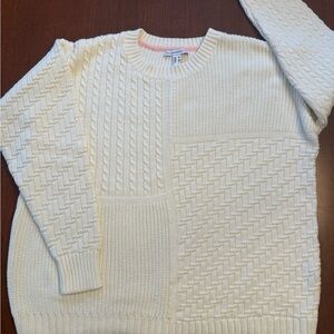 Isaac Mizrahi Cream Knit Sweater